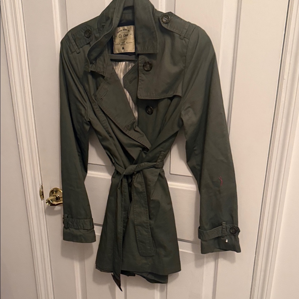 Ci Sono Olive Women's Trench Coat